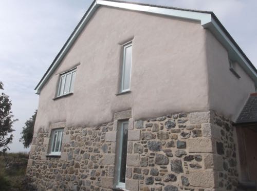 Lime Clay and Cork Rendering Cornwall