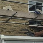 Finishing off Lime Pointing Helston