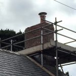 Traditional Lime Pointing a Chimney Stack