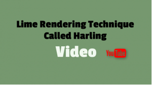 Lime Rendering Technique Called Harling Video