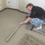 Screeding a Floor in a Renovated Property Cornwall
