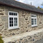 photo of lime pointing a cottage in cornwall