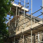 oakridge lime pointing a grade 2 building in Blisland