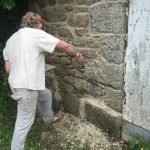 lime pointing a grade 2 building in Blisland