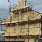 lime rendering and bag rub st ives job completed