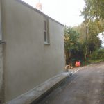 finished look of traditional lime rendering