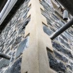 Mullion decorative lime render