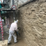 Bag Rub and Lime Rendering in Falmouth, Cornwall