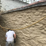 Bag Rub and Lime Rendering in Falmouth, Cornwall