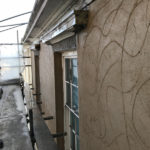 Lime Rendering grade 2 listed house Truro