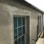 Lime Rendering grade 2 listed house Truro