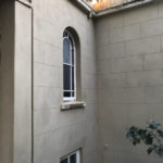 Lime Rendering grade 2 listed house Truro