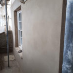 Lime Rendering grade 2 listed house Truro