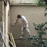 Lime Rendering grade 2 listed house Truro