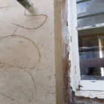 Lime Rendering grade 2 listed house Truro