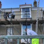 Lime Rendering in Coverack, Cornwall
