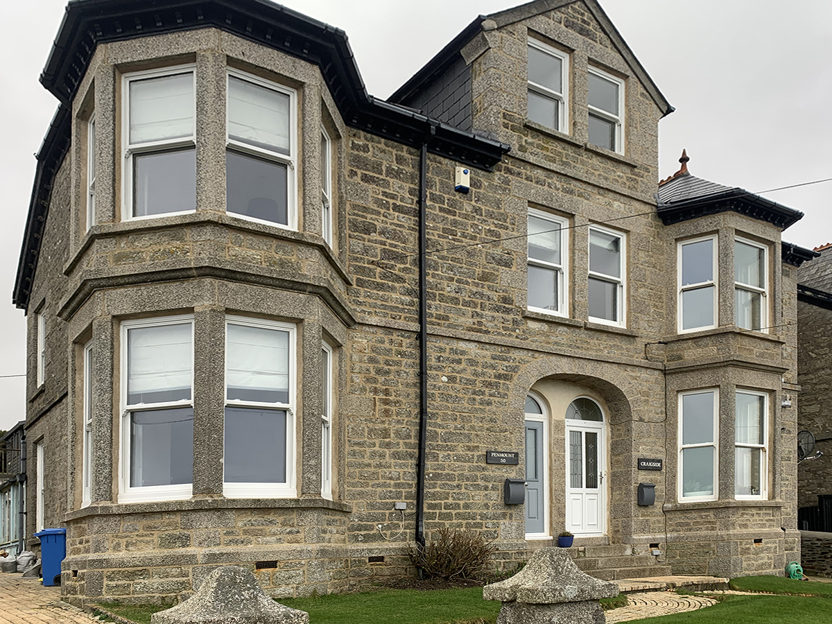 traditional lime pointing project in Porthleven
