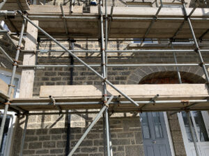 traditional lime pointing project in Porthleven