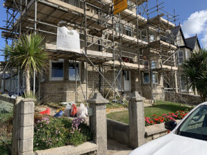 traditional lime pointing project in Porthleven