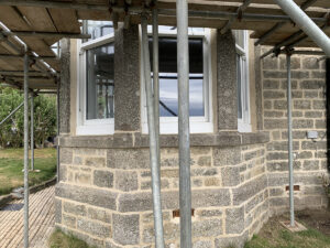traditional lime pointing project in Porthleven
