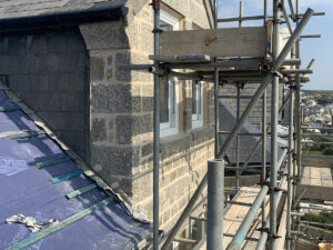 traditional lime pointing project in Porthleven