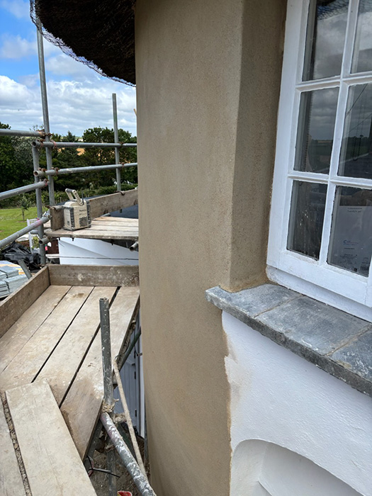 Cob Restoration and Lime Rendering in Veryan