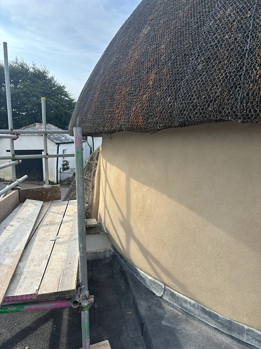 Cob Restoration and Lime Rendering in Veryan